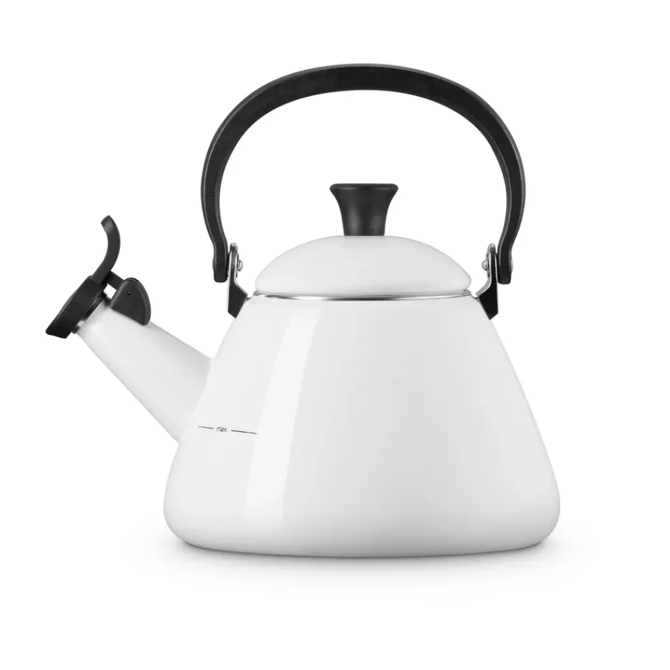 Le Creuset Kone kettle with whistle, White Sale