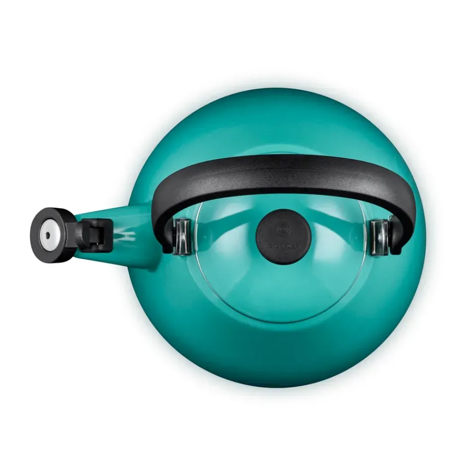 Le Creuset Kone kettle with whistle, Bleu Riviera Blue Clearance