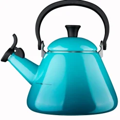 Le Creuset Kone kettle with whistle, Caribbean Turquoise Discount