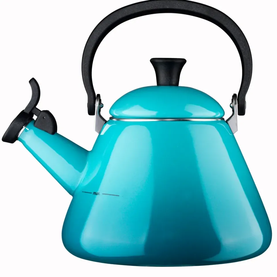 Le Creuset Kone kettle with whistle, Caribbean Turquoise Discount