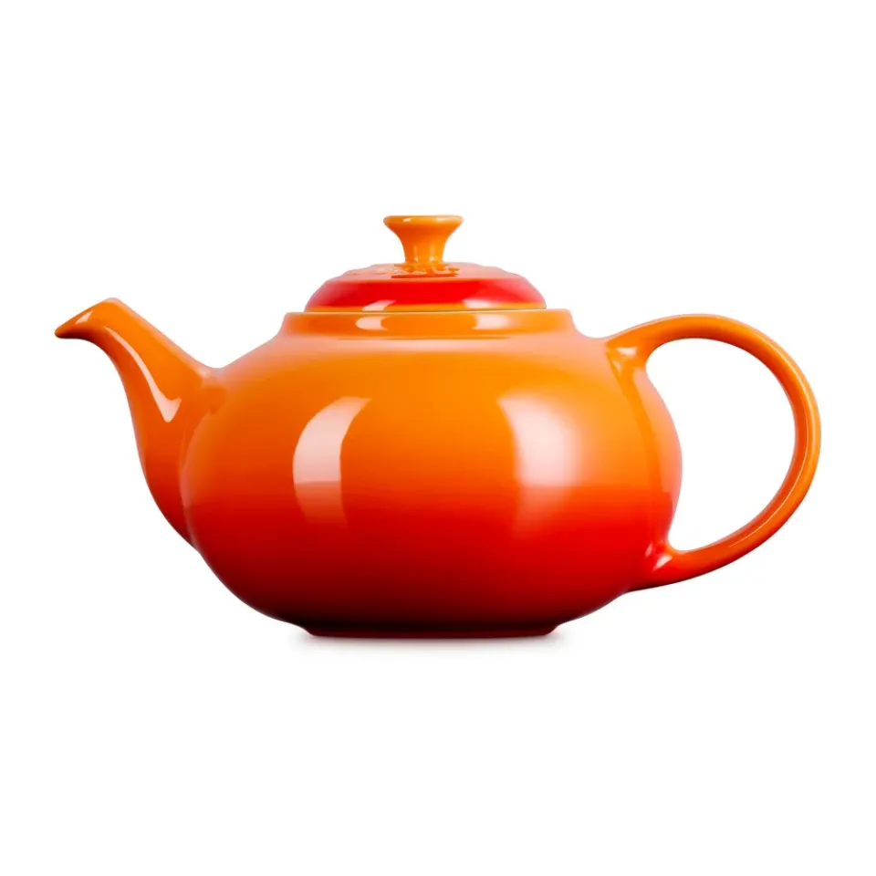 Le Creuset teapot, Volcanic, with strainer, 1.3 L Orange