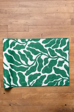 Fine Little Day Leaves runner 45x180 cm, Green GreenWhite Sale