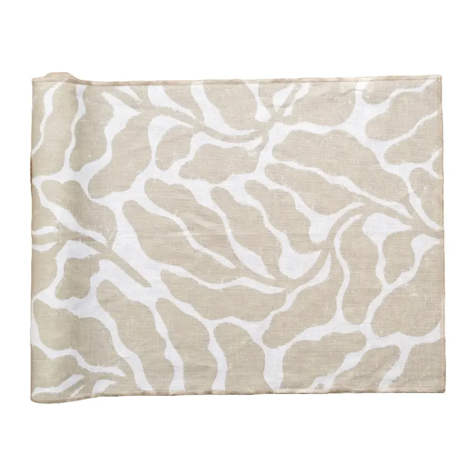 Fine Little Day Leaves runner 45x180 cm, Sand Beige Online