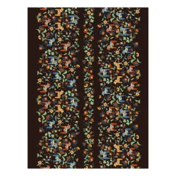 Arvidssons Textil Leksand oilcloth, Black Hot