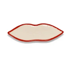Serax Les Objets Mouleversants tray M, -white Red Hot