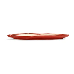 Serax Les Objets Mouleversants tray M, -white Red Hot