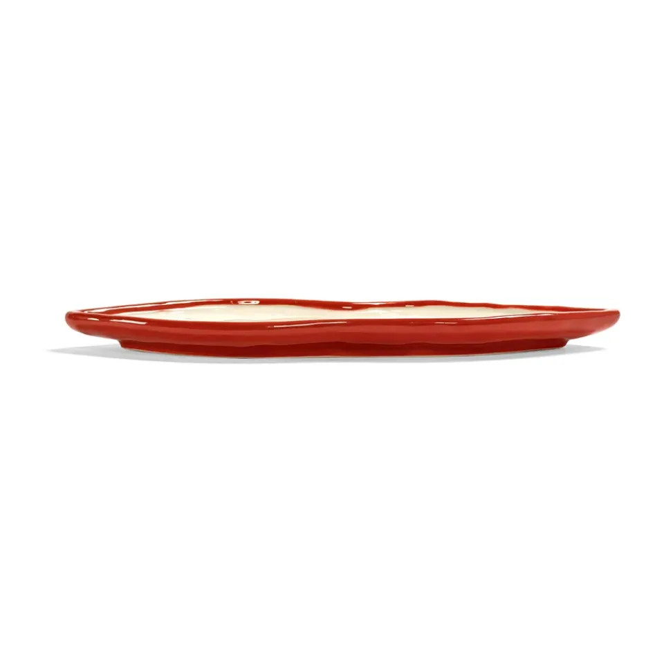 Serax Les Objets Mouleversants tray M, -white Red Hot