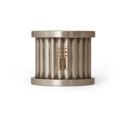 Lexington napkin ring striped Ø4,8 cm, Brass Silver-coloured Sale
