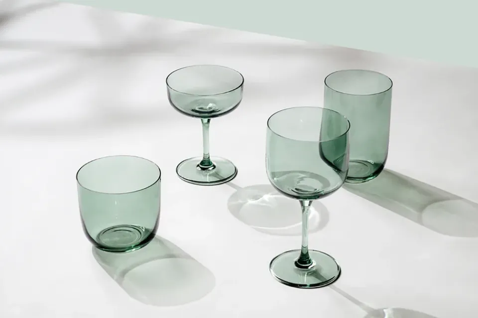 Villeroy & Boch Like champagne glass coupe 10 cl 2-pack, Sage Green Outlet