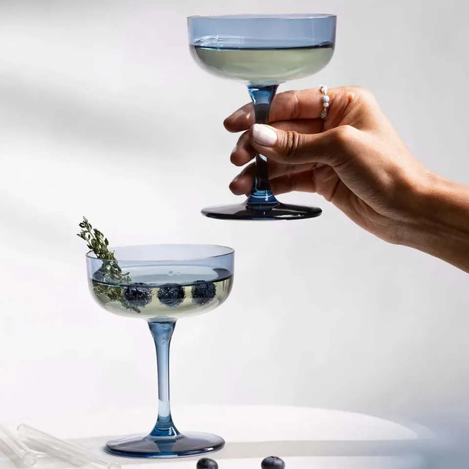 Villeroy & Boch Like champagne glass coupe 10 cl 2-pack, Ice Blue New
