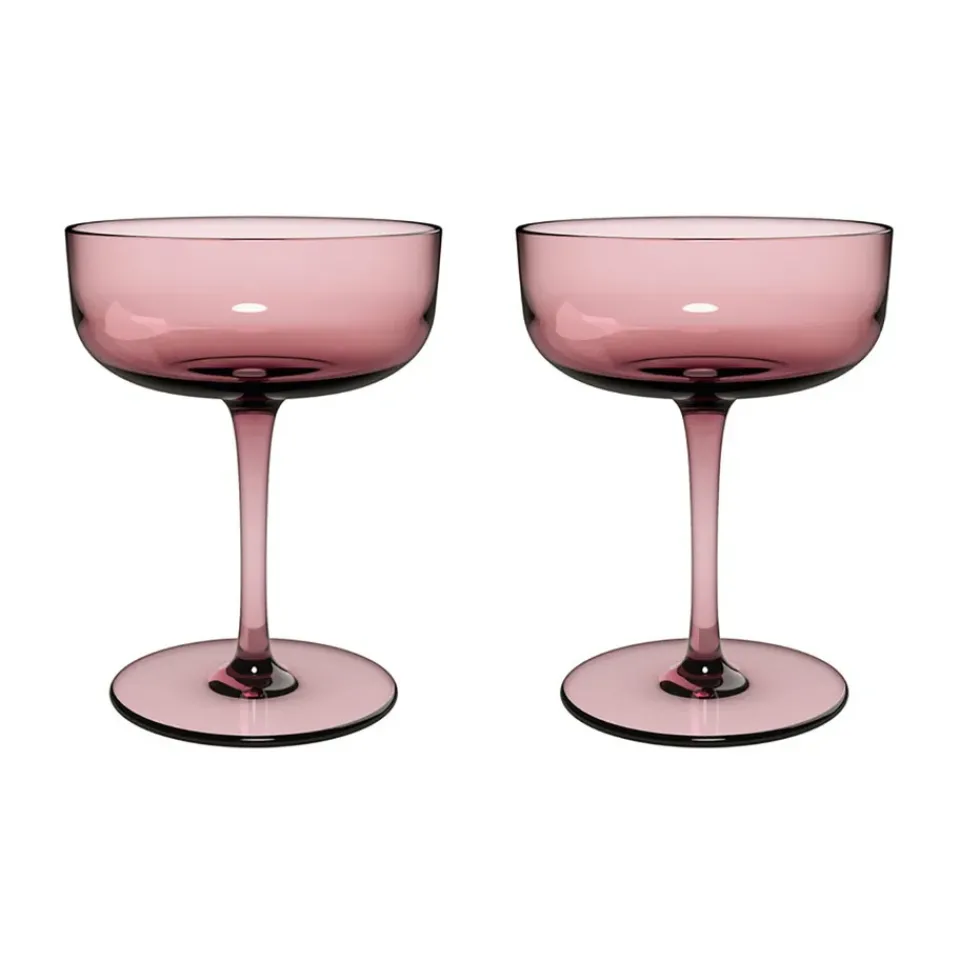 Villeroy & Boch Like champagne glass coupe 10 cl 2-pack, Grape Purple