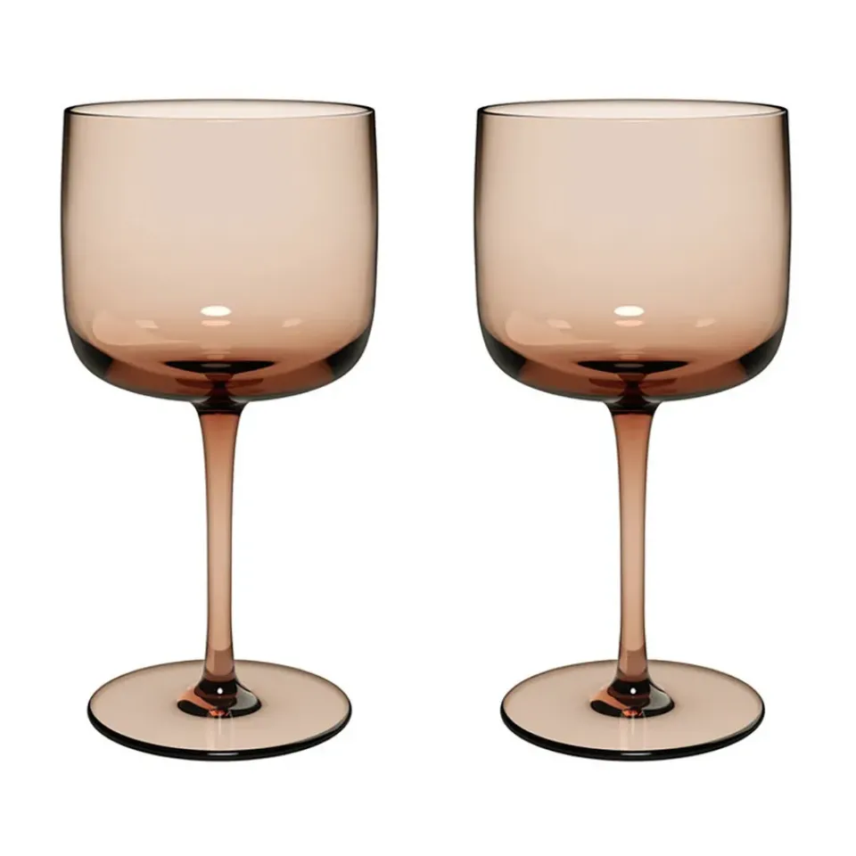 Villeroy & Boch Like wine glass 27 cl 2-pack, Clay Brown Discount