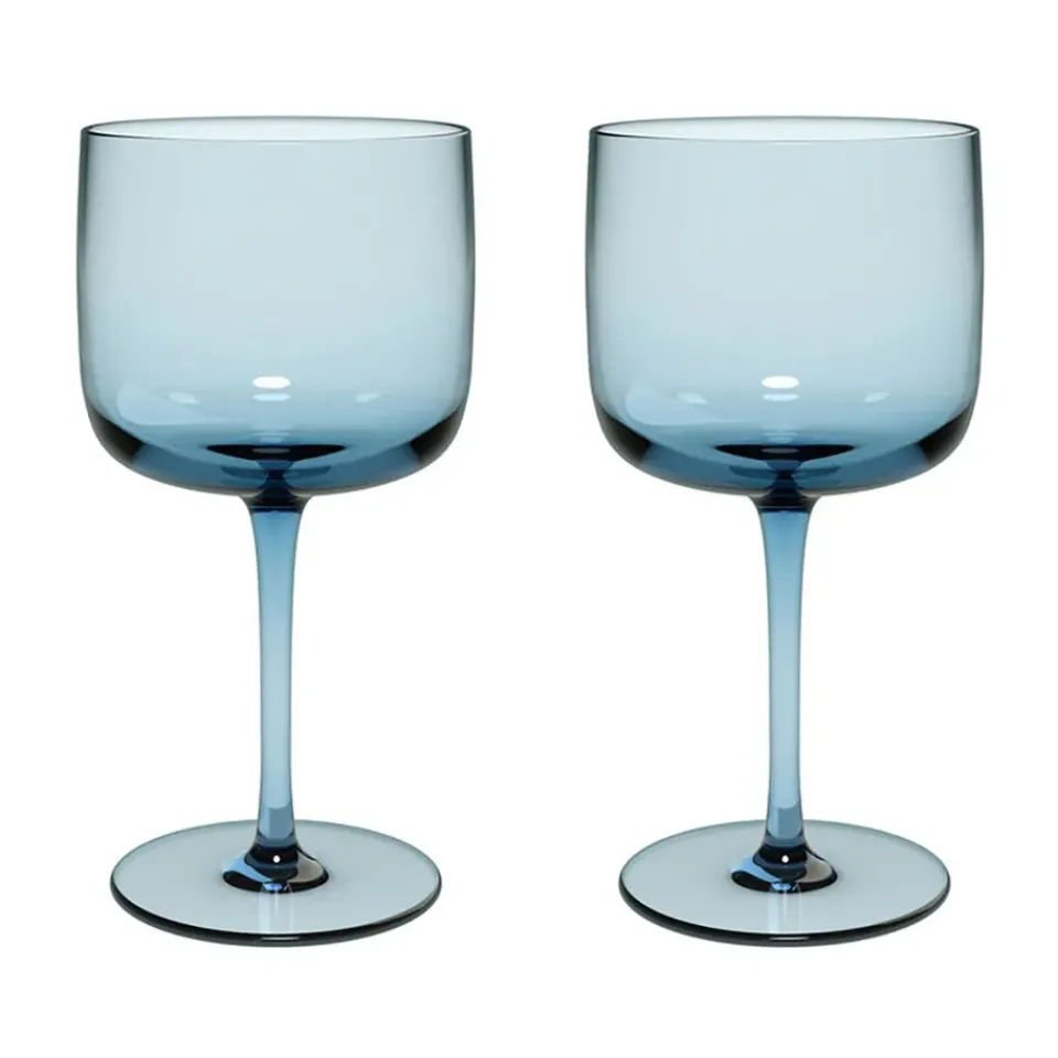 Villeroy & Boch Like wine glass 27 cl 2-pack, Ice Blue