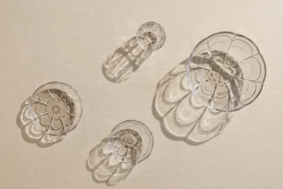 Holmegaard Lily dessert plate Ø16 cm 2-pack, Clear Transparent Outlet