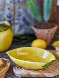 Bloomingville Limone bowl 26x18 cm, Yellow Outlet