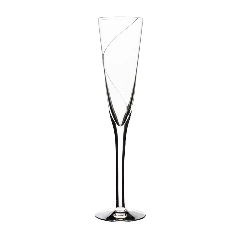 Kosta Boda Line champagne glass 15 cl, Clear Transparent Sale