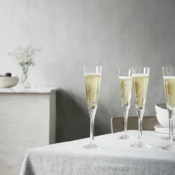 Kosta Boda Line champagne glass 15 cl, Clear Transparent Sale