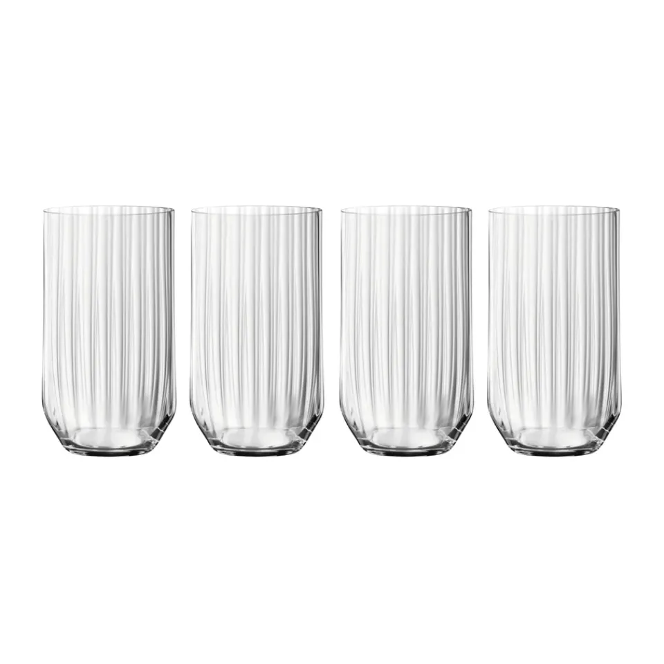 Spiegelau Linear long drink glass 44.5 cl 4-pack, Clear Transparent Best
