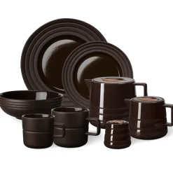 NJRD Lines mug 30 cl 2-pack, Brown Best