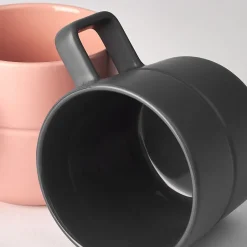 NJRD Lines mug 50 cl 2-pack, dark Grey Discount