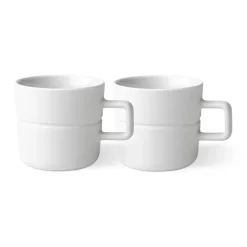 NJRD Lines mug 30 cl 2-pack, White Discount