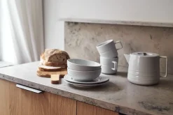 NJRD Lines mug 30 cl 2-pack, White Discount
