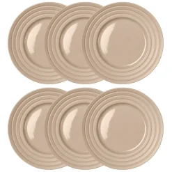 NJRD Lines plate Ø27 cm 6-pack, Beige Outlet