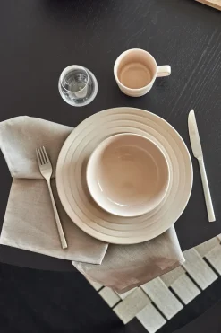 NJRD Lines plate Ø27 cm 6-pack, Beige Outlet