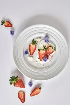 NJRD Lines plate Ø27 cm 6-pack, White