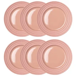 NJRD Lines small plate Ø21 cm 6-pack, Pink Hot