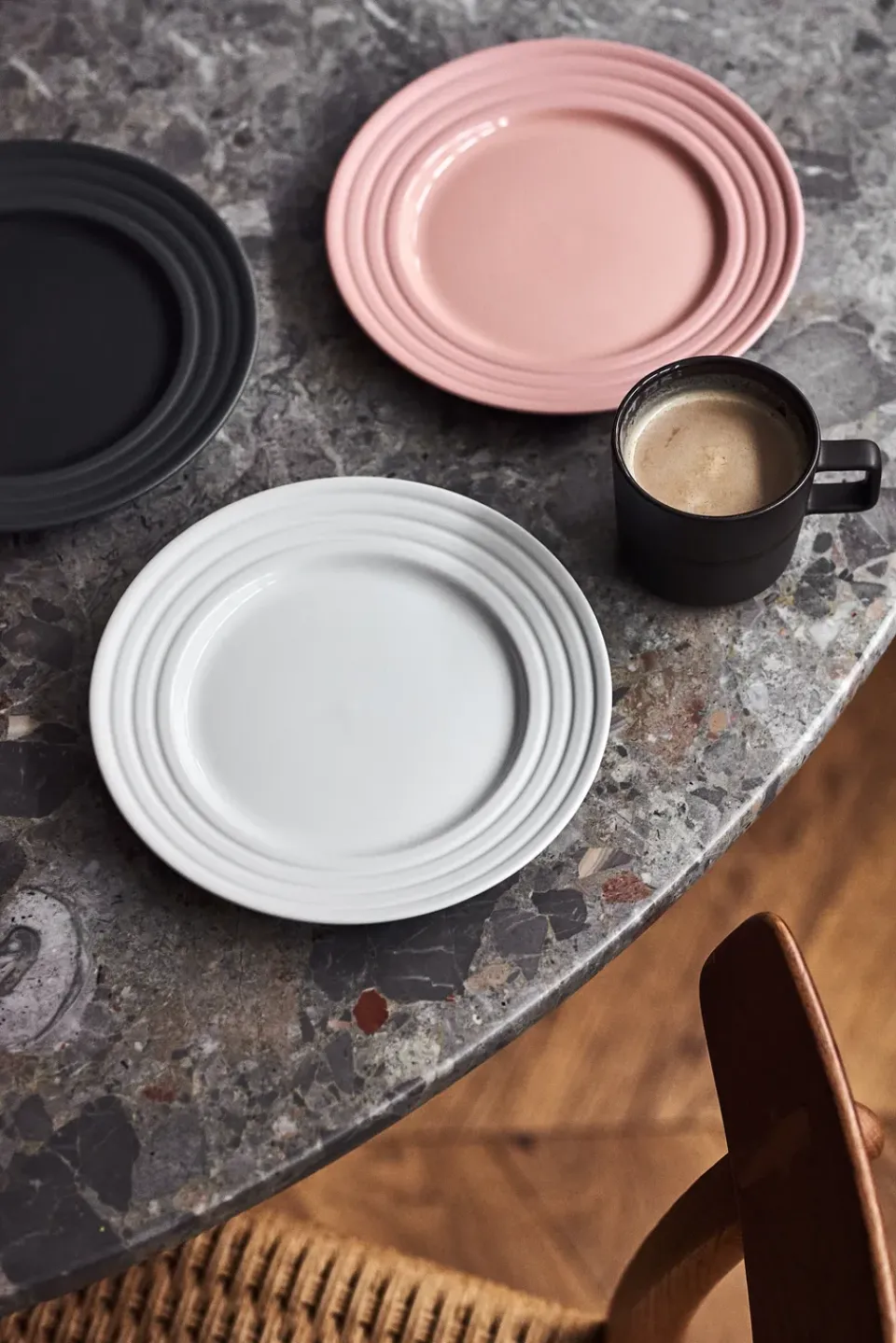 NJRD Lines small plate Ø21 cm 6-pack, Pink Hot