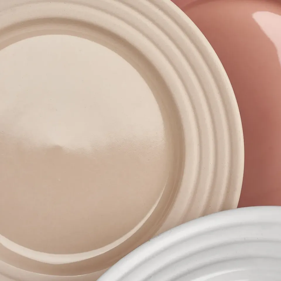 NJRD Lines small plate Ø21 cm 6-pack, Beige Best