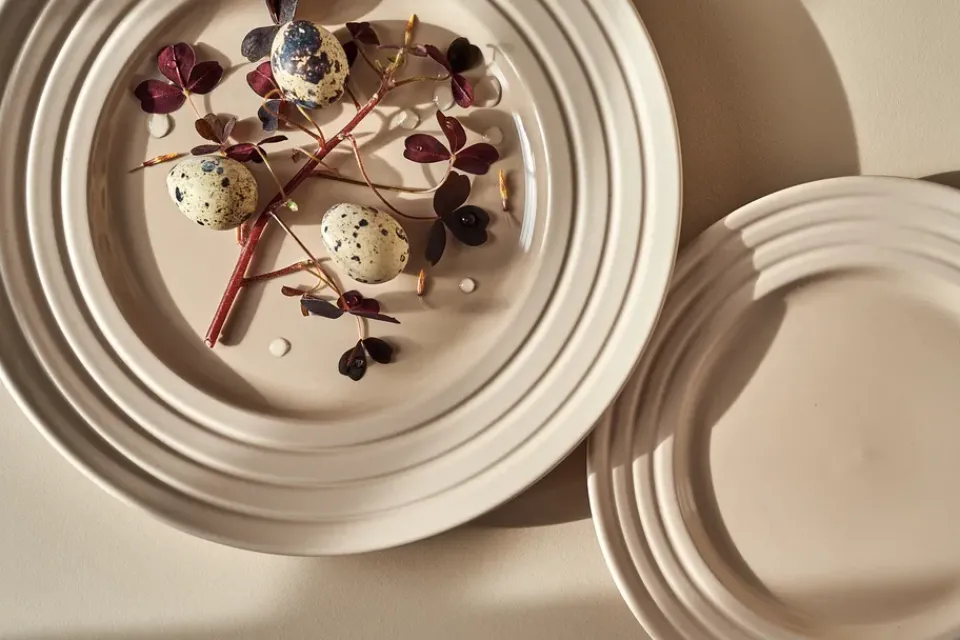 NJRD Lines small plate Ø21 cm 6-pack, Beige Best