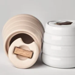 NJRD Lines sugar bowl, Beige Online