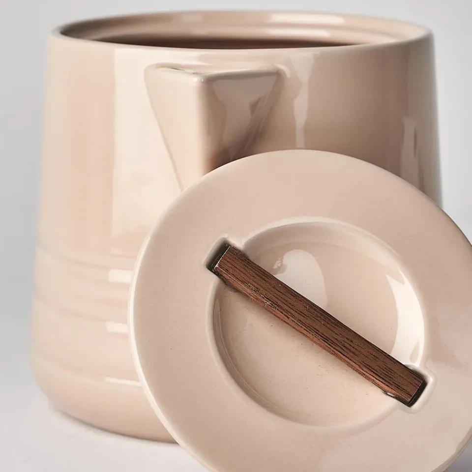 NJRD Lines teapot 1.5 liter, Beige New