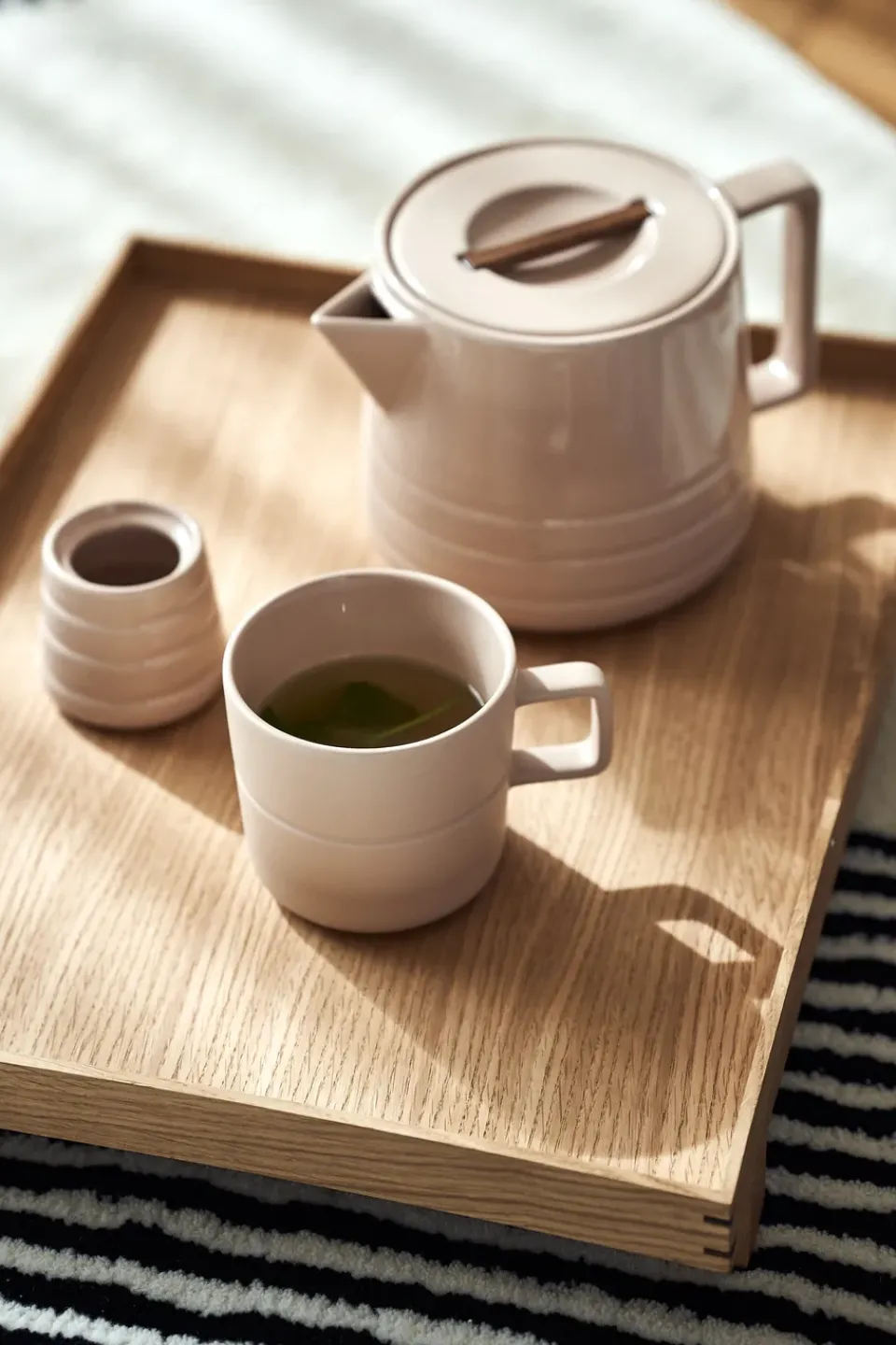 NJRD Lines teapot 1.5 liter, Beige New