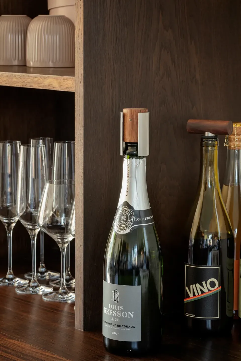 Eva Solo Liquid Lounge champagne cork, Walnut Brown Hot