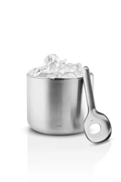 Eva Solo Liquid lounge ice bucket with spoon 1.4 l, Brushed steel Silver-coloured New