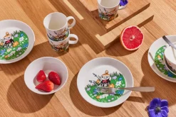 Moomin Arabia Little My and meadow Moomin mug, White- Multi Hot