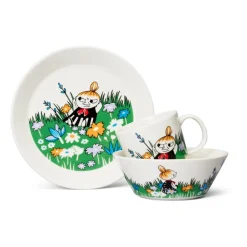 Moomin Arabia Little My and meadow Moomin mug, White- Multi Hot