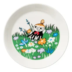 Moomin Arabia Little My and meadow Moomin plate, White- Multi Outlet