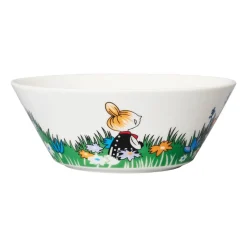 Moomin Arabia Little My and meadow Moomin bowl, White- Multi New