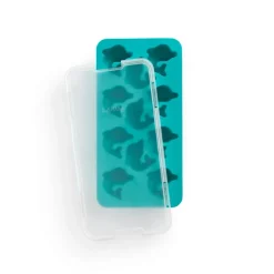Lékué ice cube tray with lid turquoise, Dolphin Blue Sale