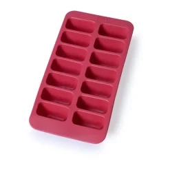 Lékué rectangular ice cube tray with lid, Red Discount