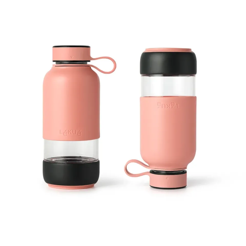 Lékué To Go bottle 0.6 L, Coral Pink