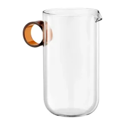 Muurla Loop milk jug 60 cl, Clear-amber Transparent Hot
