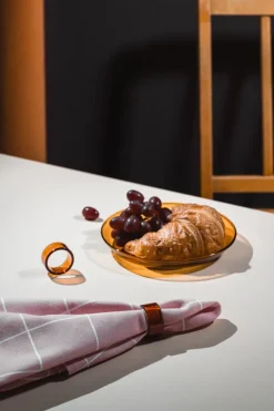Muurla Loop napkin ring 2-pack, Amber Orange Online