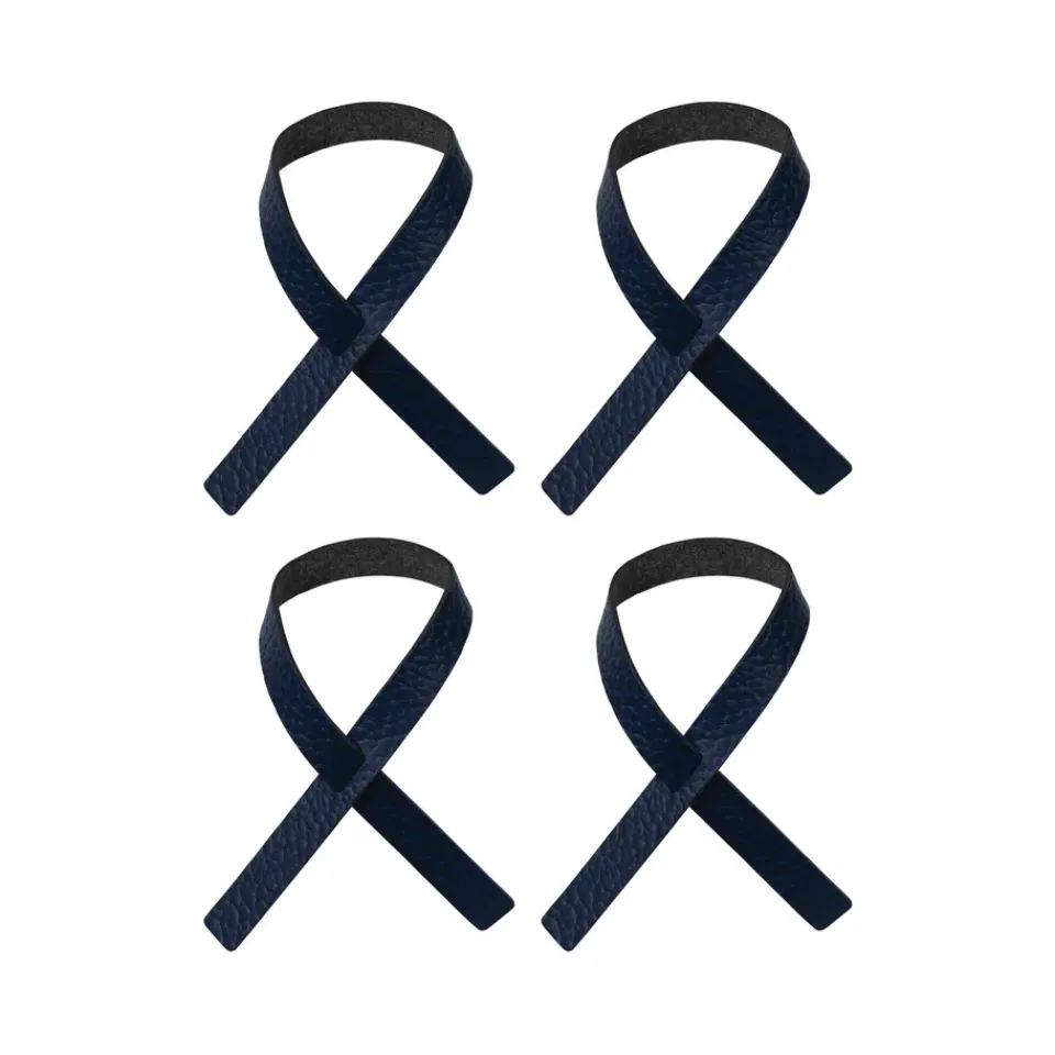 LIND DNA Loop napkin ring 4-pack, Marine Blue Hot