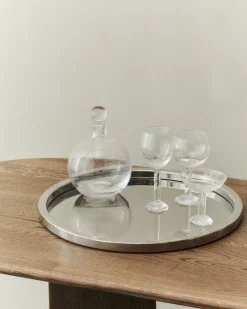 Louise Roe serving tray Ø56 cm, Stainless steel Silver-coloured Best