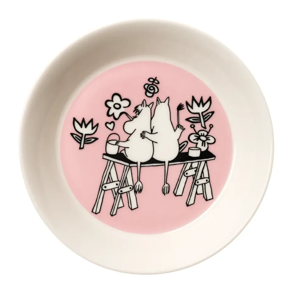Moomin Arabia Love 30 Years Moomin Saucer, Ø15 cm Pink